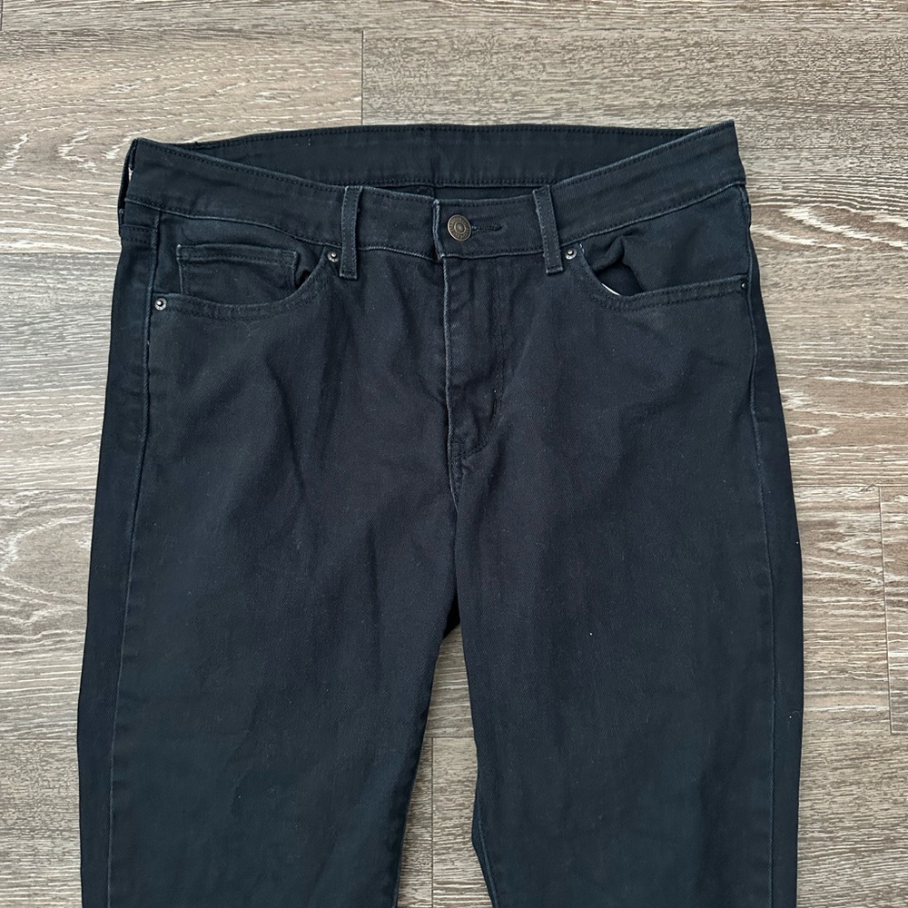Levi's Black Skinny Jeans Stretchy Denim - Picture 5 of 8